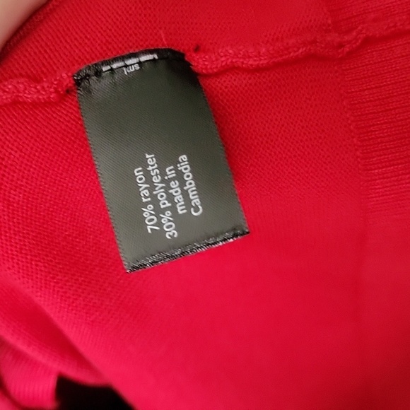 Lane Bryant Vibrant Casual NWOT Red Button Front Longline Cardigan 18/20 - Picture 5 of 11